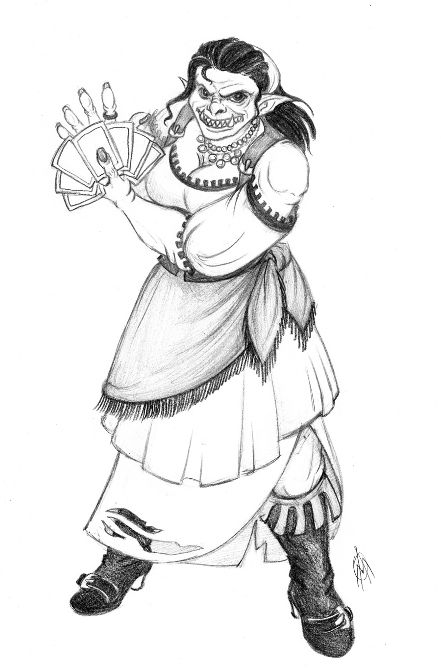 Commission - Orc FortuneTeller