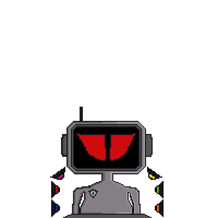 A Robot pushing a button GIF by Galse22 on DeviantArt