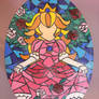Stained Glass Princess Peach