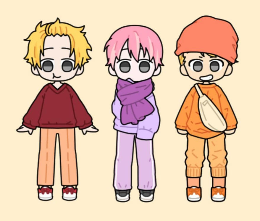 Humanized Winnie the Pooh, Piglet, and Tigger