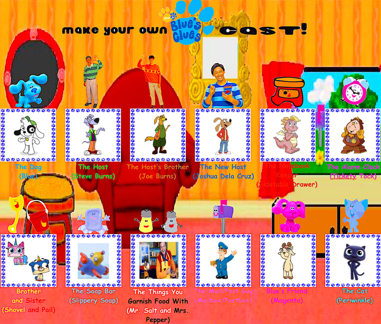 My Blue's Clues Cast by DayDreamBeliever67 on DeviantArt