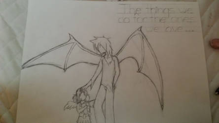 Anime angel and devil