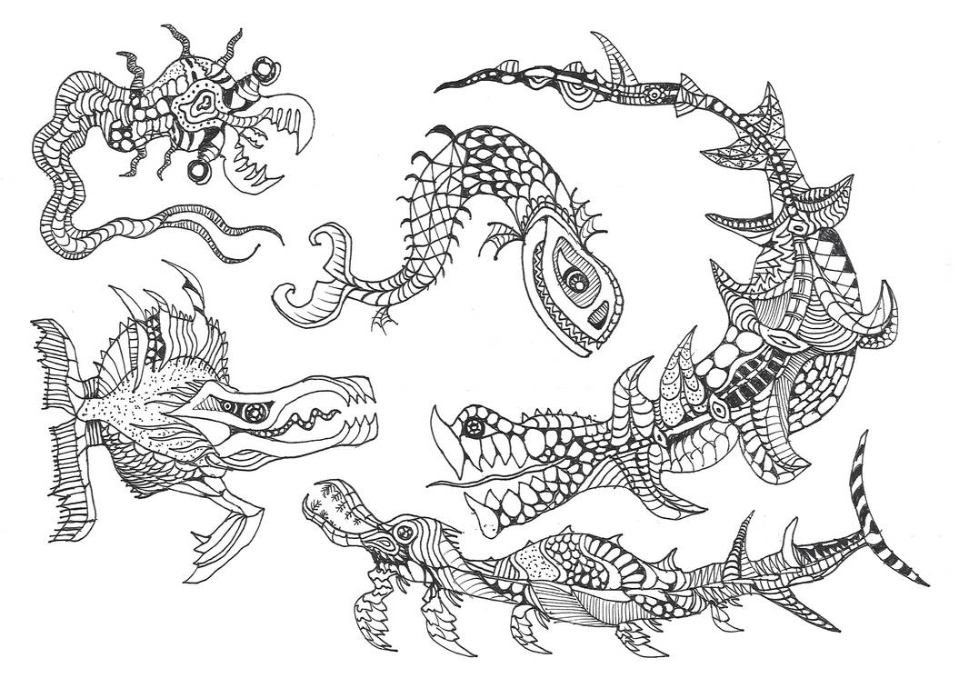 Demonic fishes by poznah on DeviantArt