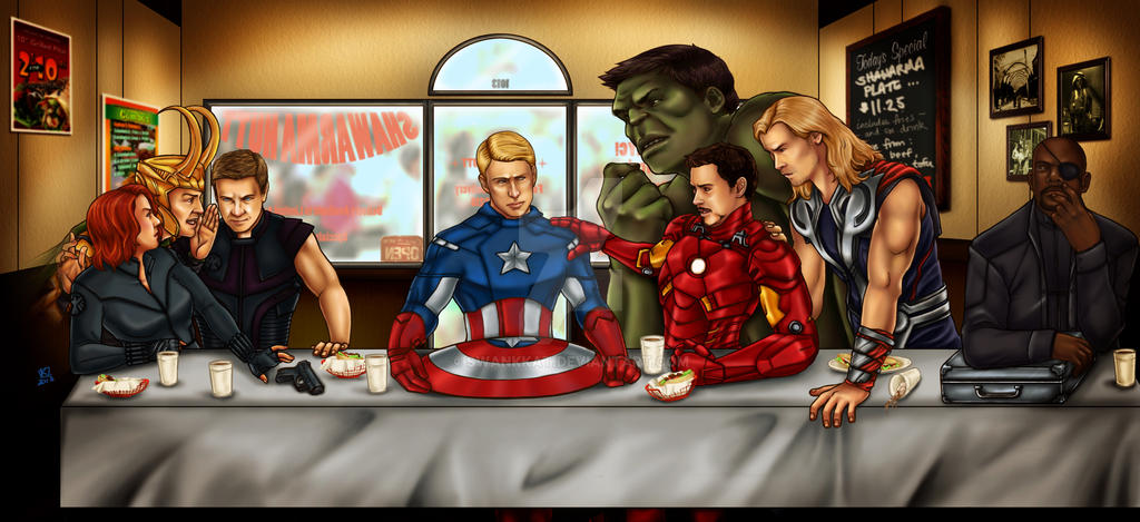 The Avengers' Last Supper