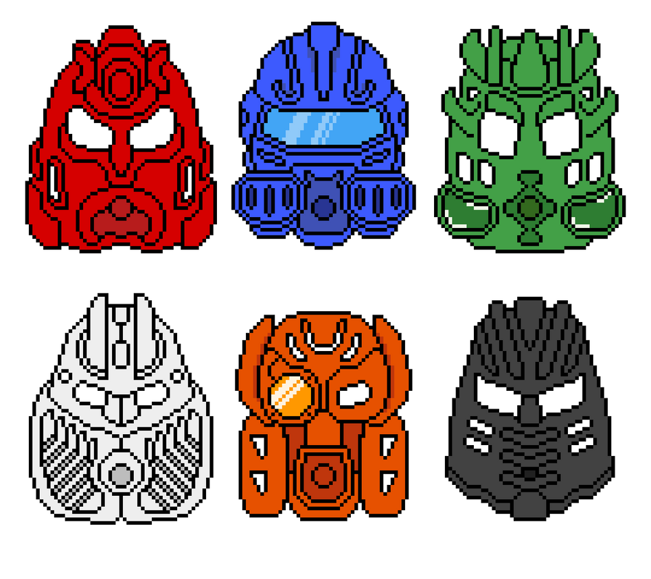 Great Kanohi Masks Collection by DreamVirusOmega on DeviantArt