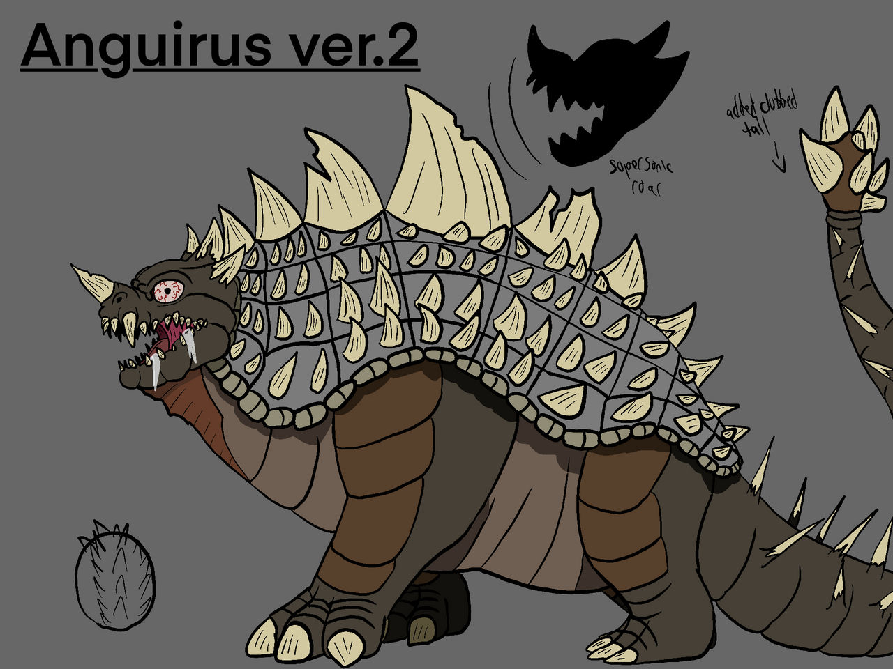 Angorus Kaiju Awakening: Anguirus by kaijuboi54 on DeviantArt