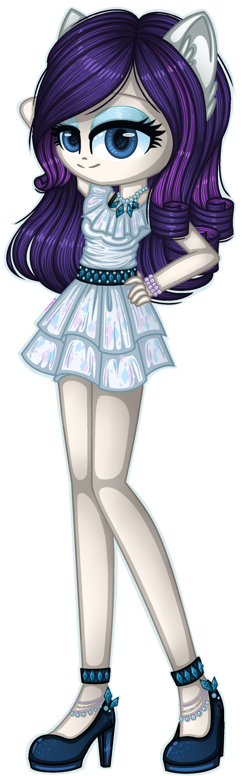 Rarity (human version) by Fantarianna on DeviantArt