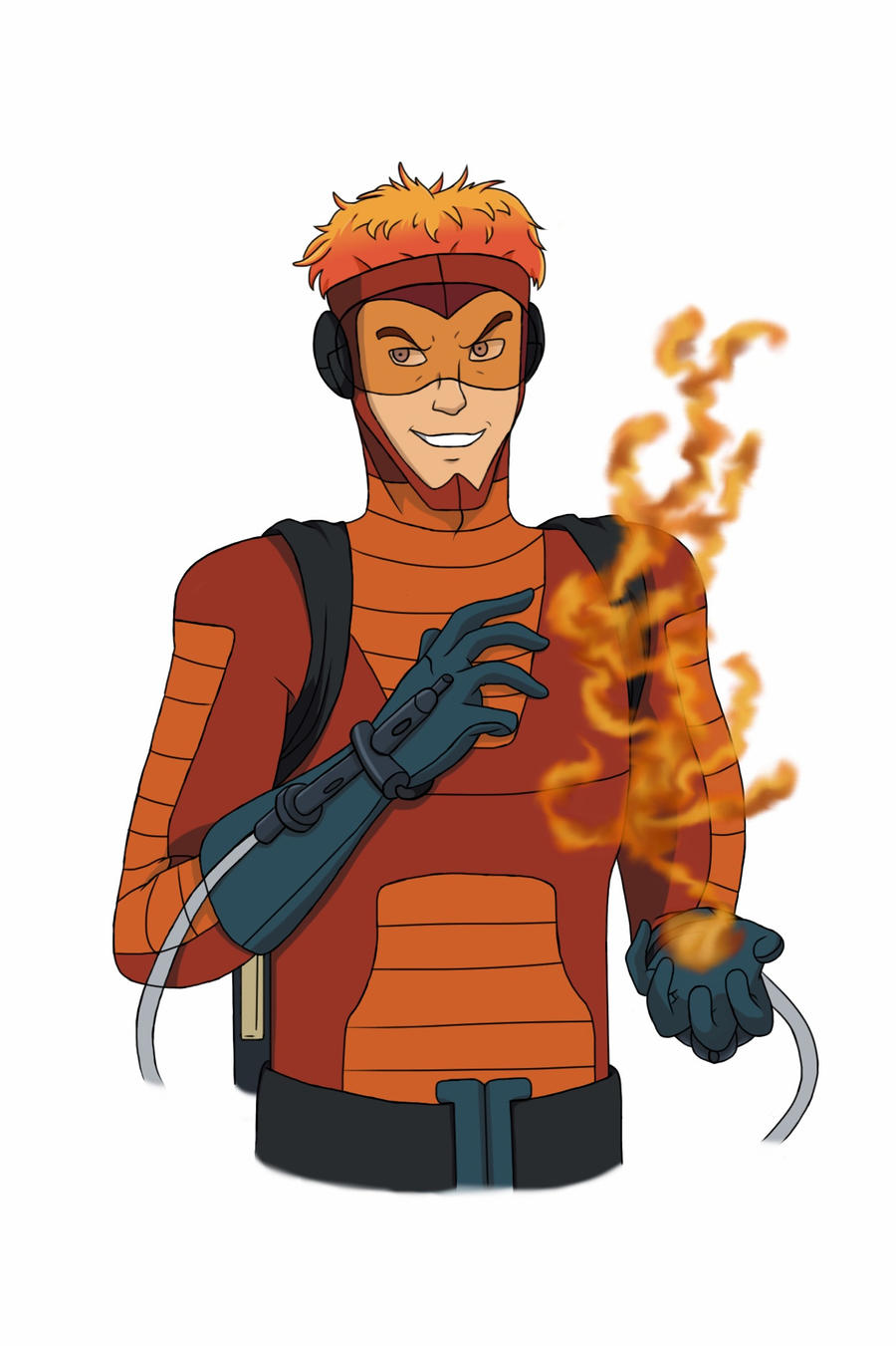 X-Men Evolution Pyro by MacheteMaiden on DeviantArt