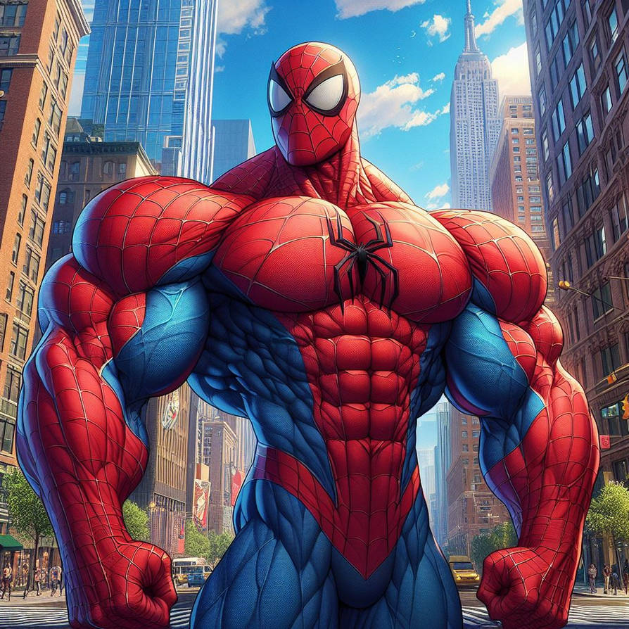 Buff Spiderman (31) by Archetype01 on DeviantArt