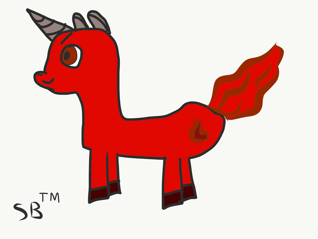 Crimson Fire - pony oc