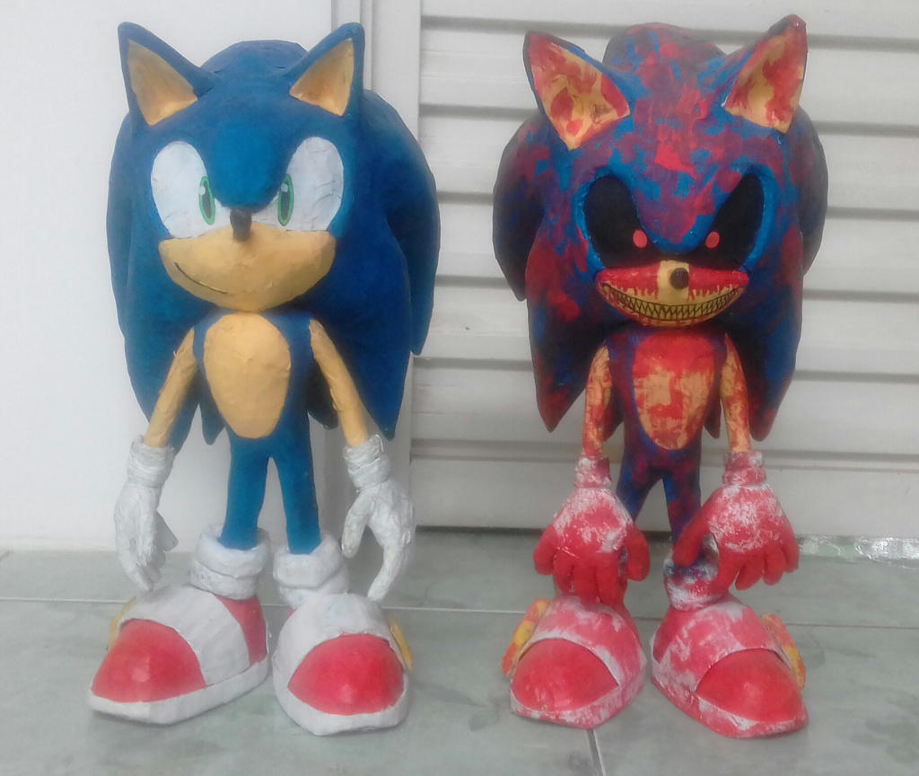Sculpting Sonic.exe - How to sculpt Sonic.eyx, Monster, Sculpture