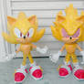 Super Sonic and Fleetway Super Sonic.