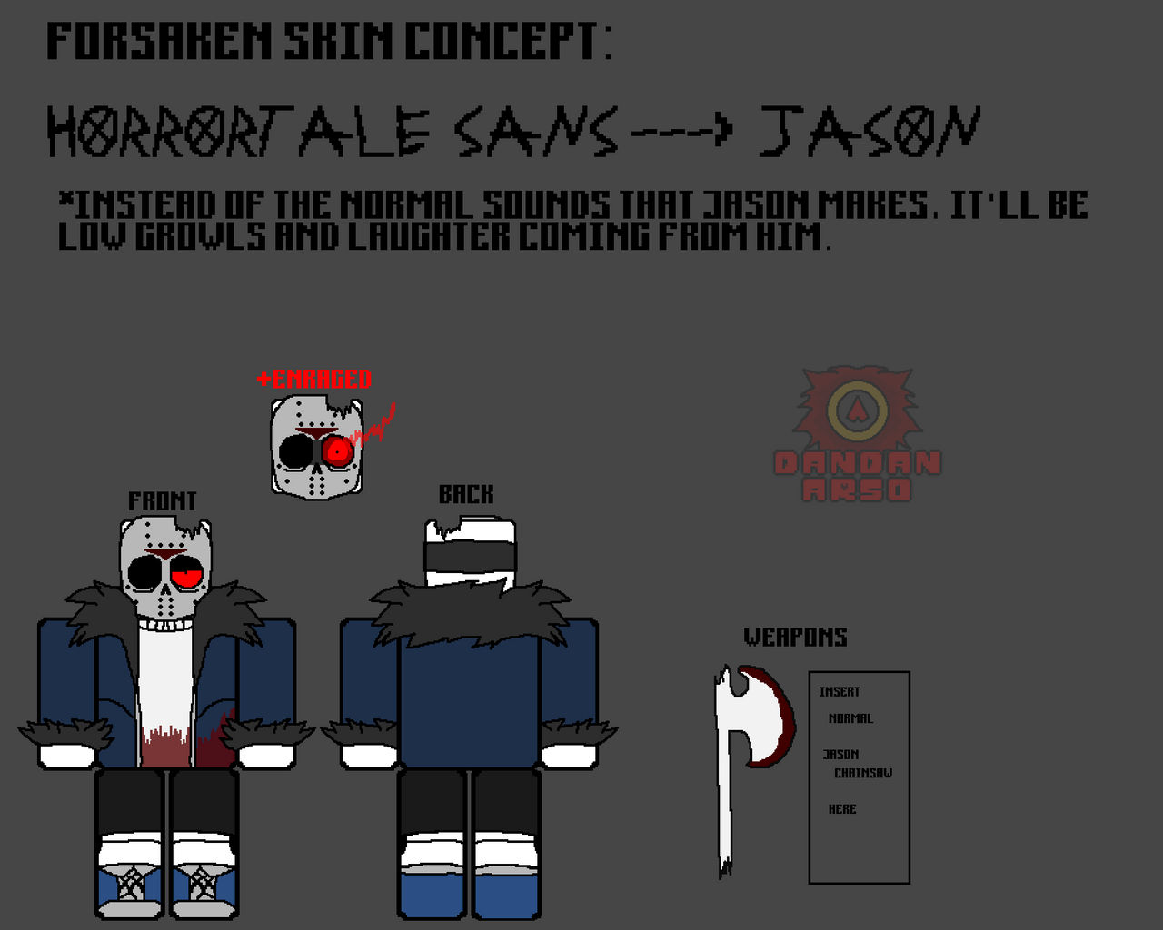 Jason Undertale FORSAKEN SKIN CONCEPT - JASON by DanDanArson on DeviantArt