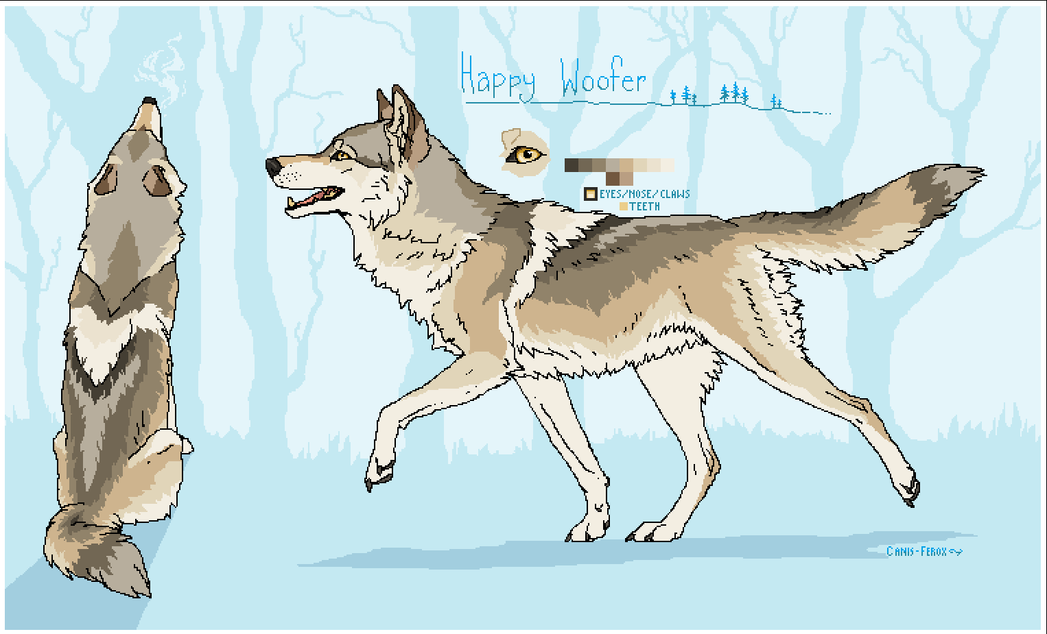 [CLOSED] Happy woof - Wolf Adoptable