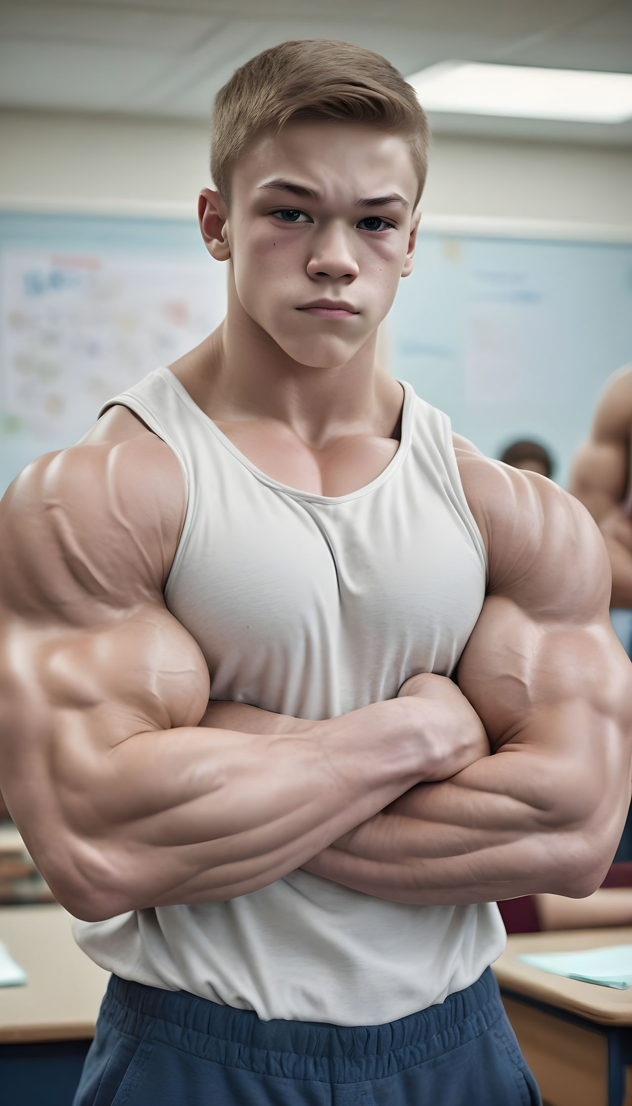 Muscle Boy 15 by C4tN01r on DeviantArt