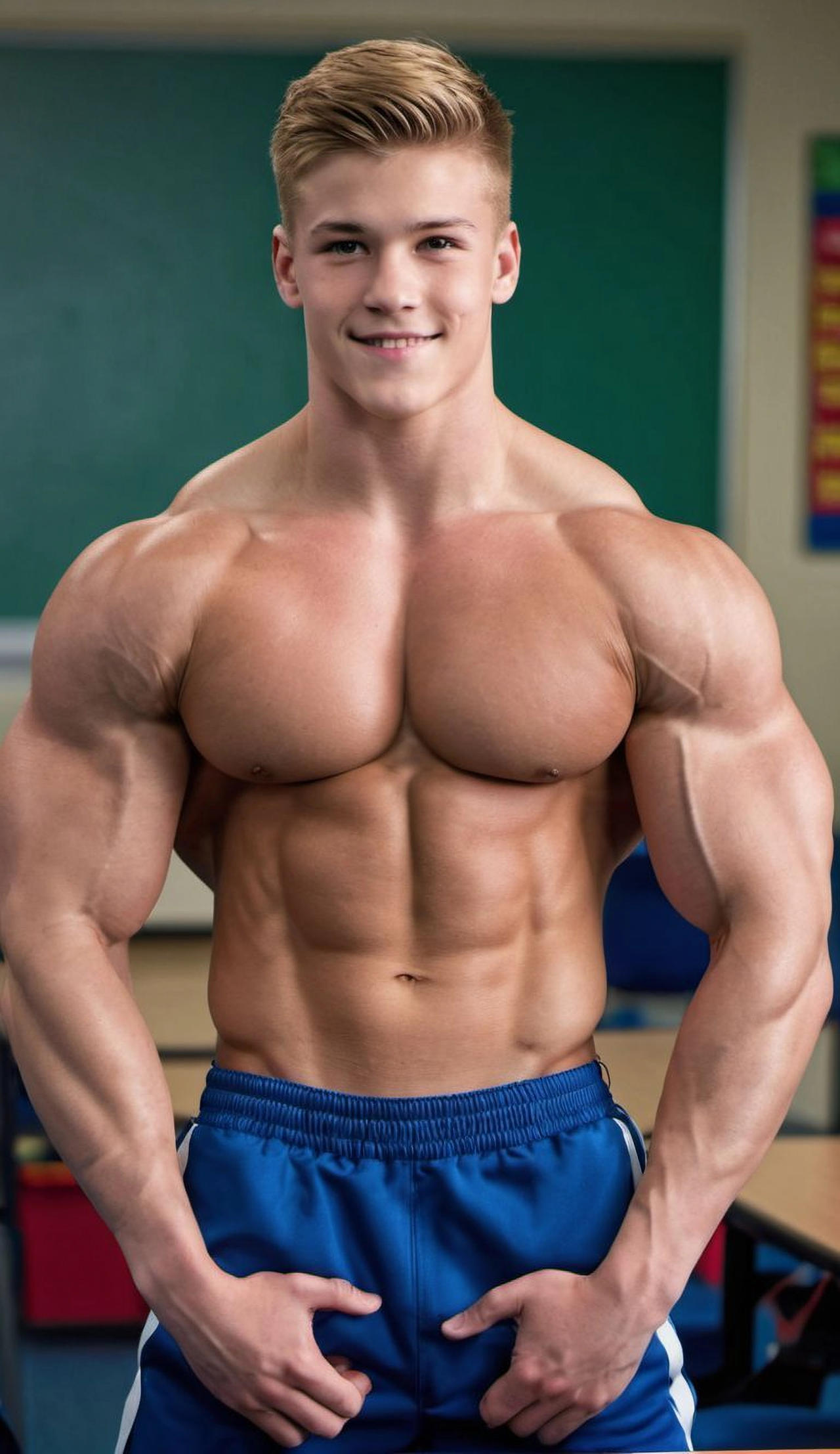 Muscle Boy 24 by C4tN01r on DeviantArt