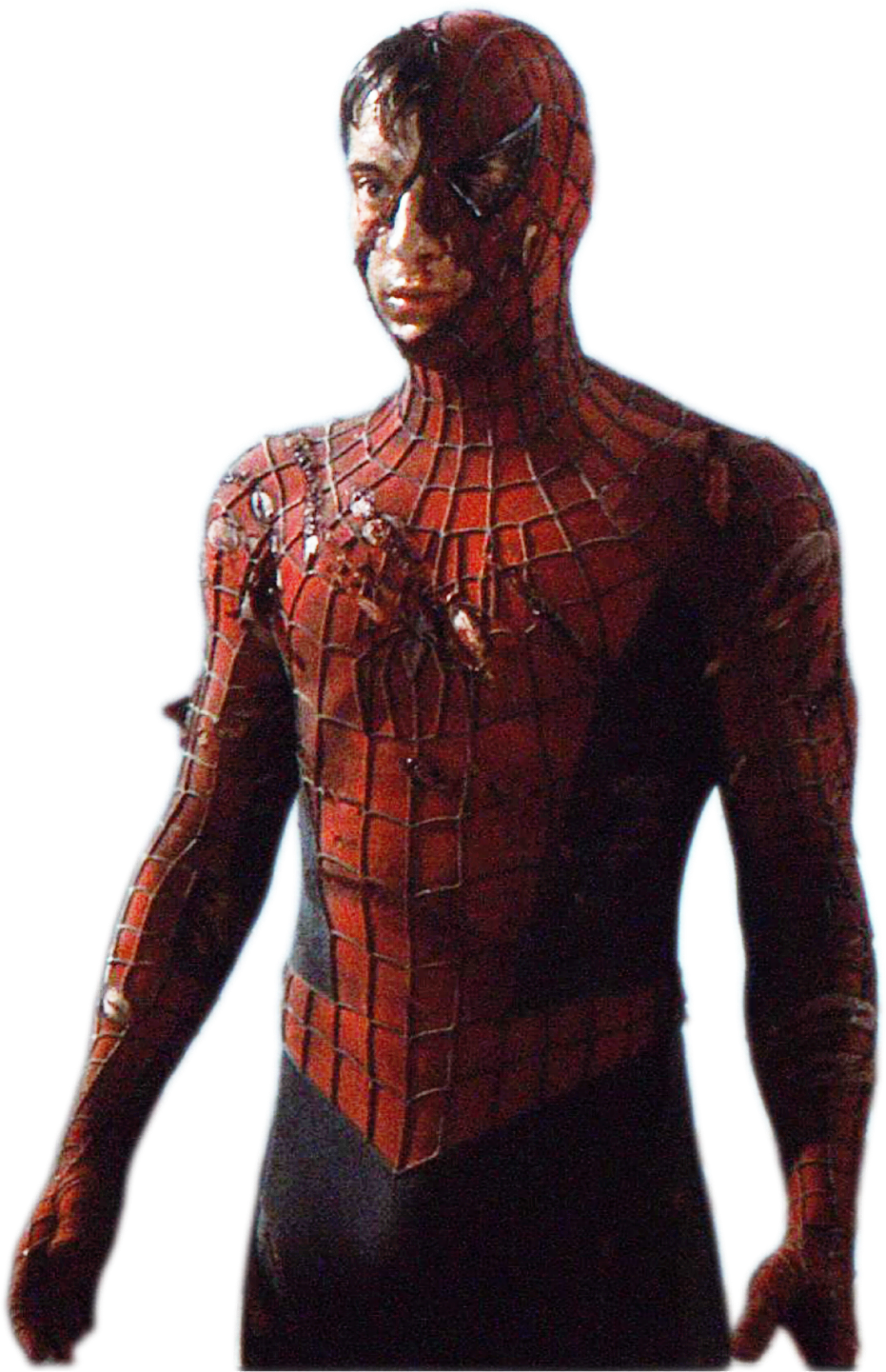 Spider-Man 2002 damage suit by Carlosgutierrezzjr on DeviantArt