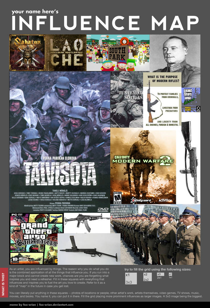 My Influence meme by kfirpanther3 on DeviantArt