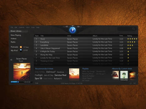 Linux Media Player Mockup