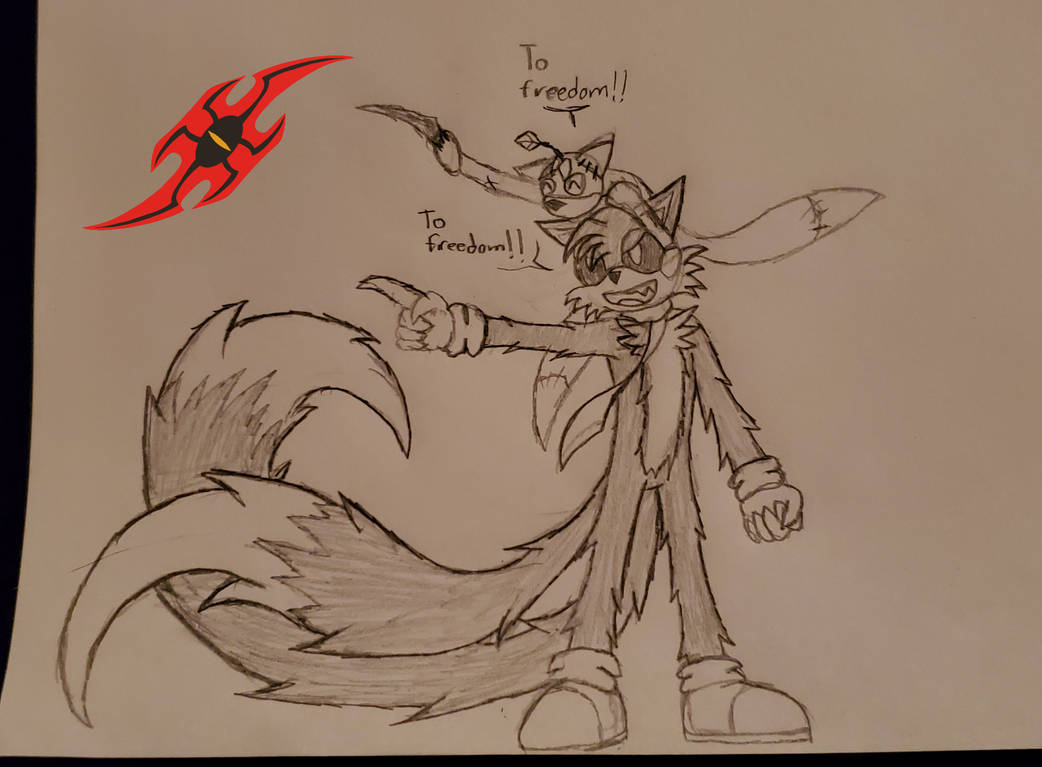 🌵Cactus555🌵 on X: Tails.exe Hi everyone, i wanted to draw more in  traditional, and I drew tails.exe, i really hope you like it  #traditionalart #fanart #furryartist  / X