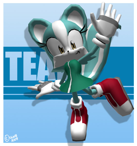 3D Teal : Posed