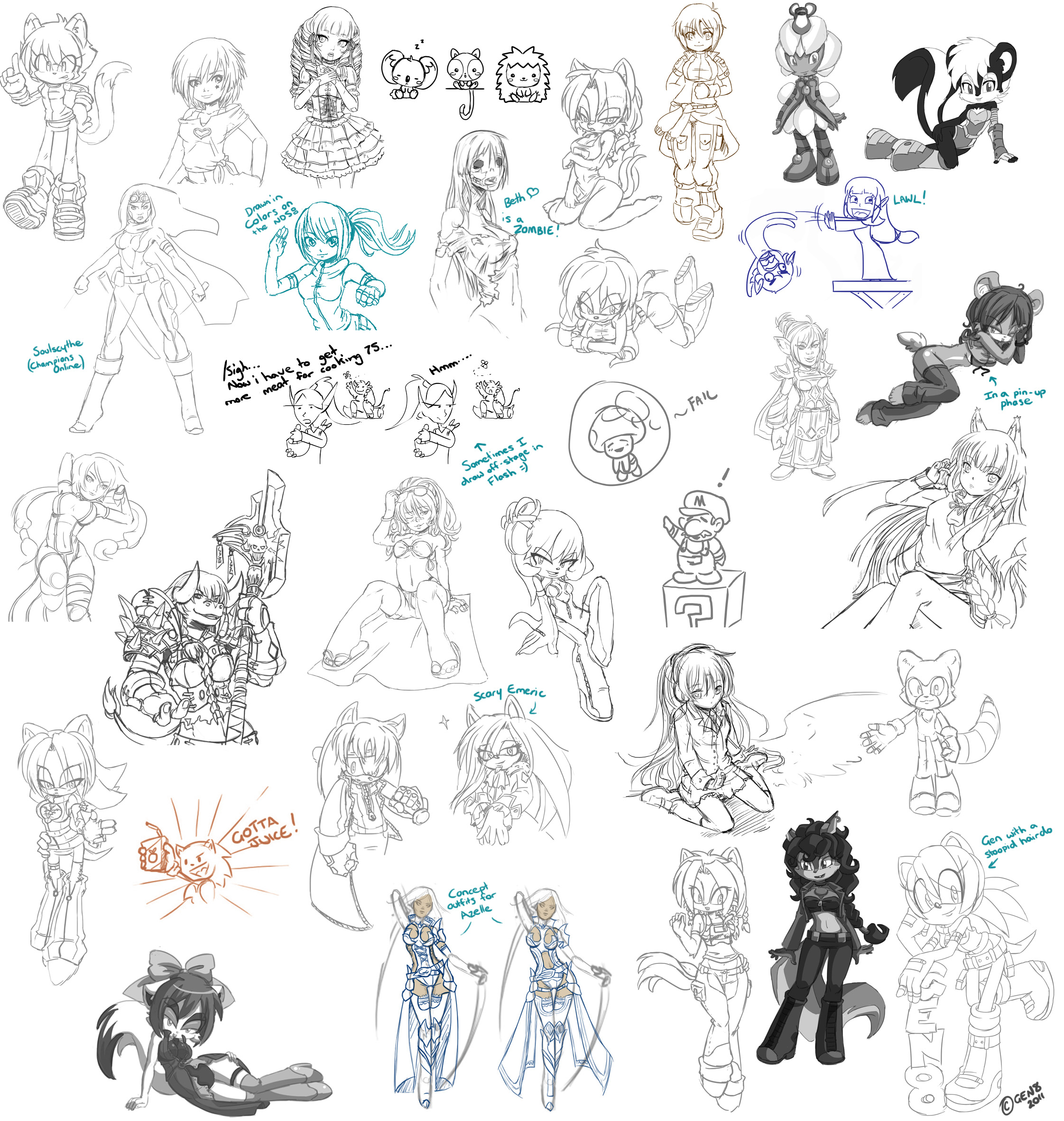 Sketch Dump 2011