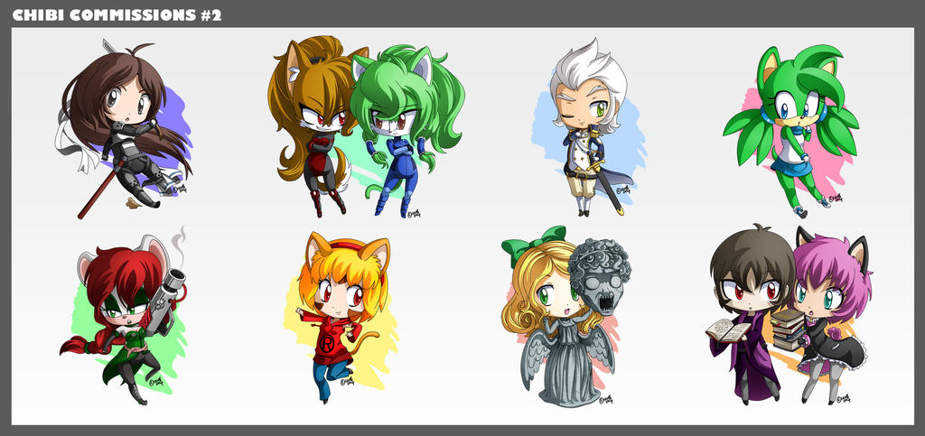 Chibi Commissions #2 by gen8 on DeviantArt