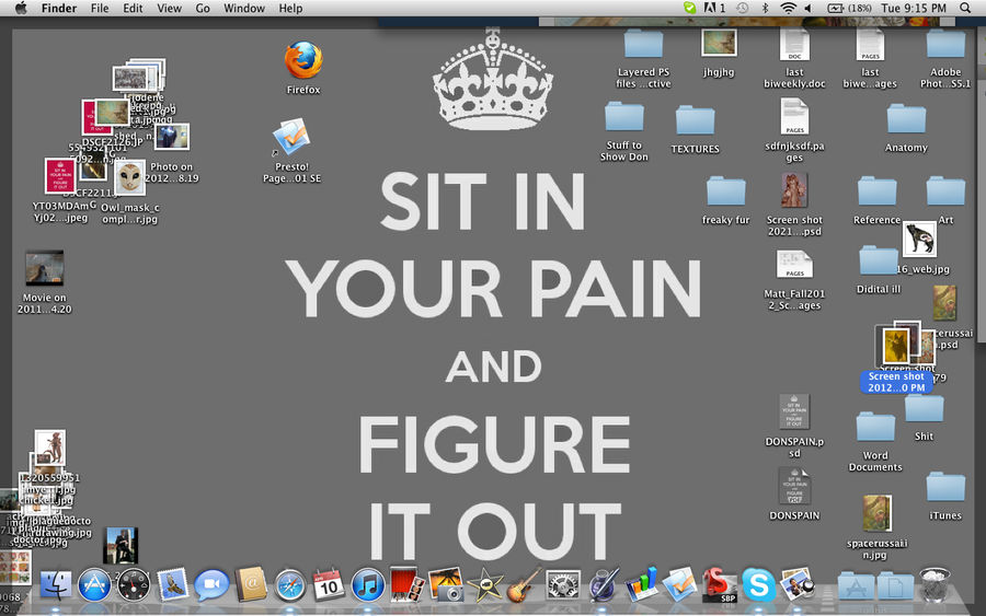 My messy desktop by FartSmasher on DeviantArt