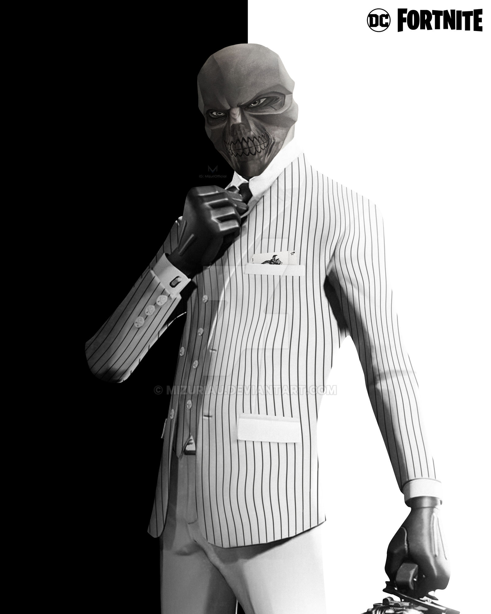 FORTNITE DC'S BLACK MASK by MizuriAU on DeviantArt