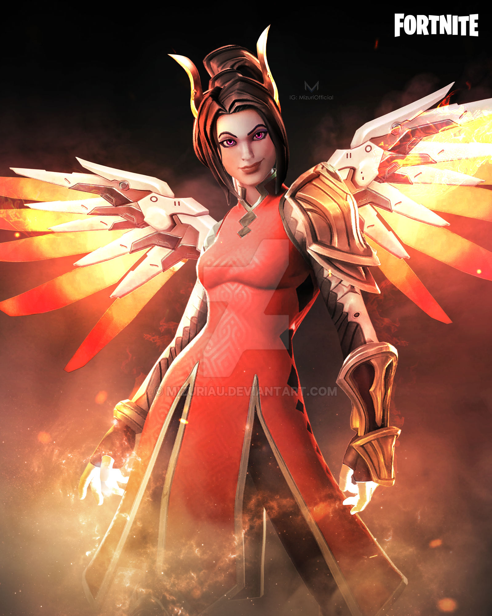 FORTNITE X OVERWATCH (DEVIL MERCY) by MizuriAU on DeviantArt