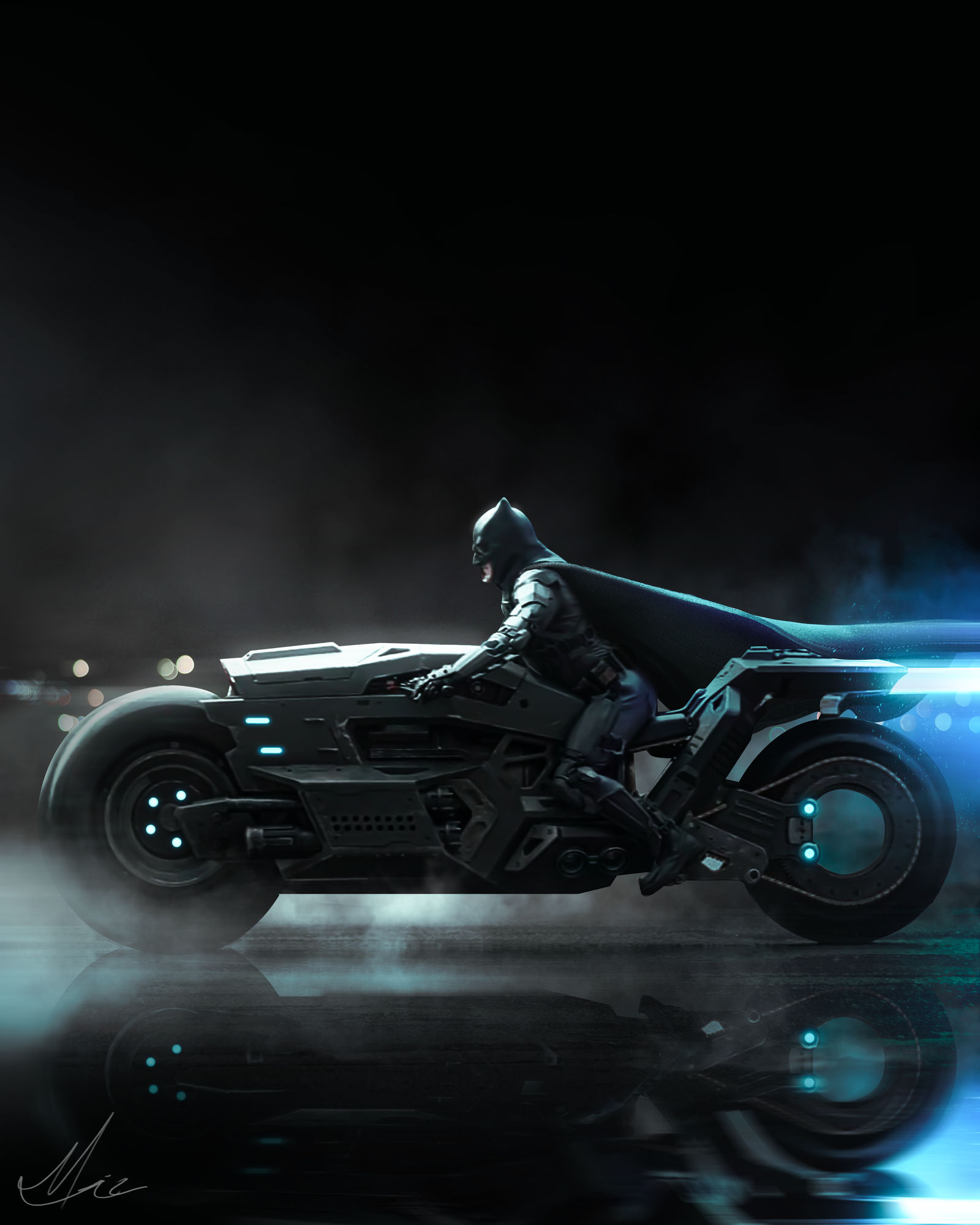 Batcycle Logo Batfleck Batcycle by MizuriAU on DeviantArt