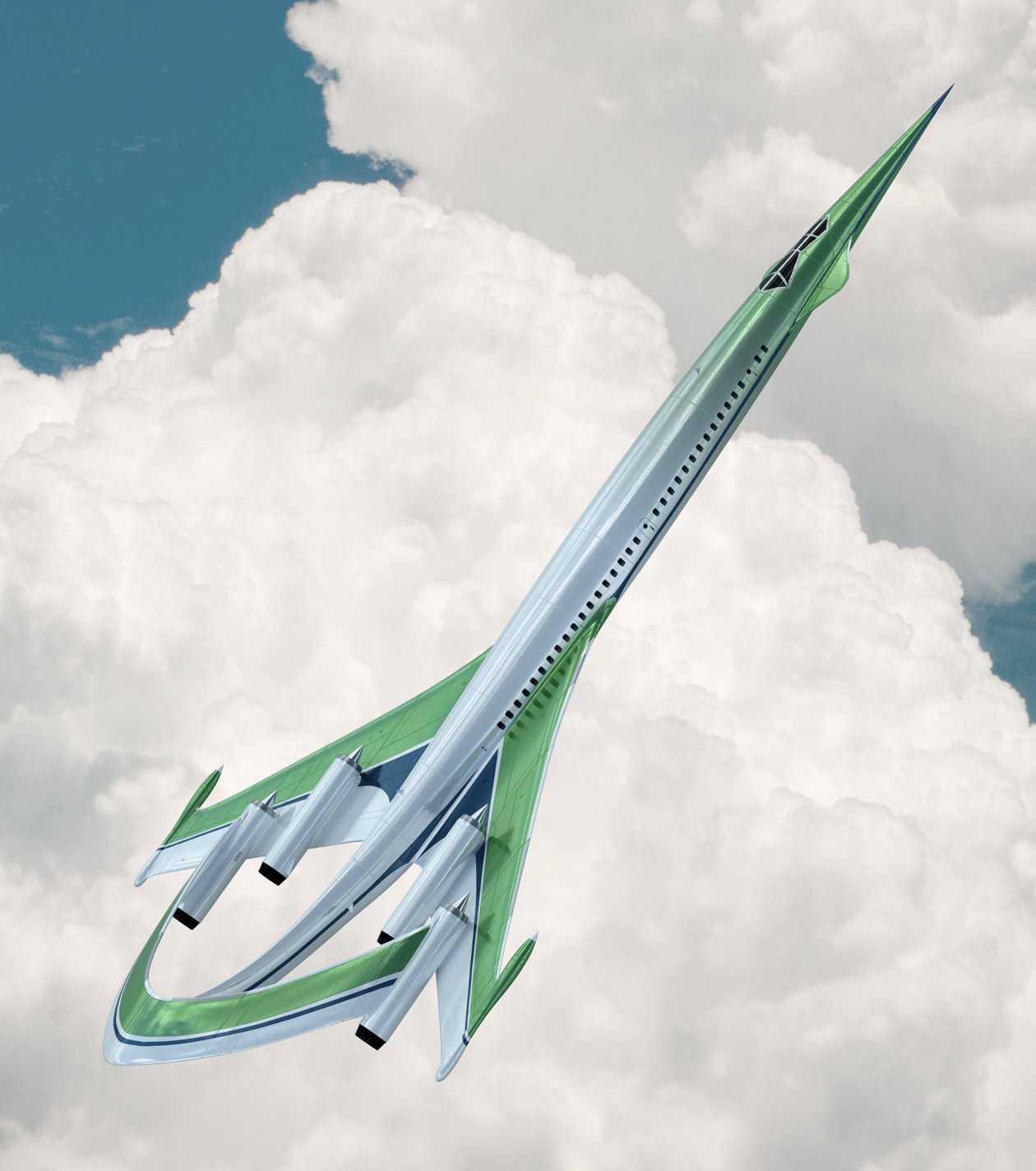 Supersonic Green Plane 02