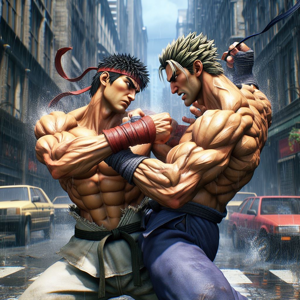 Ken vs Ryu by adriaz1989 on DeviantArt