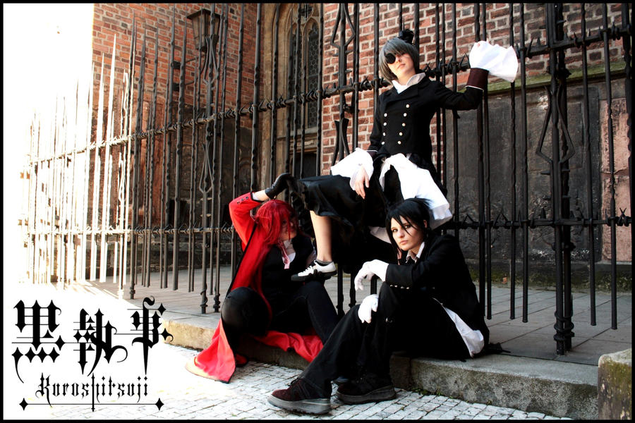 Grell, Ciel and Sebastian