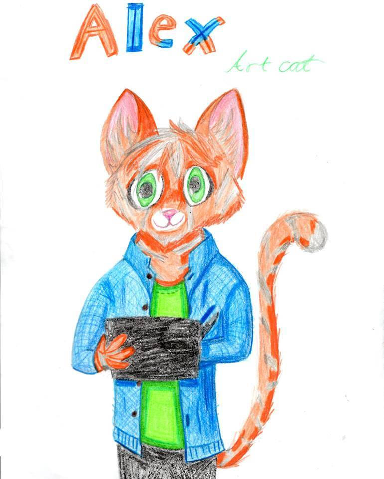 Alex the Art Cat by GlacierMelloch on DeviantArt