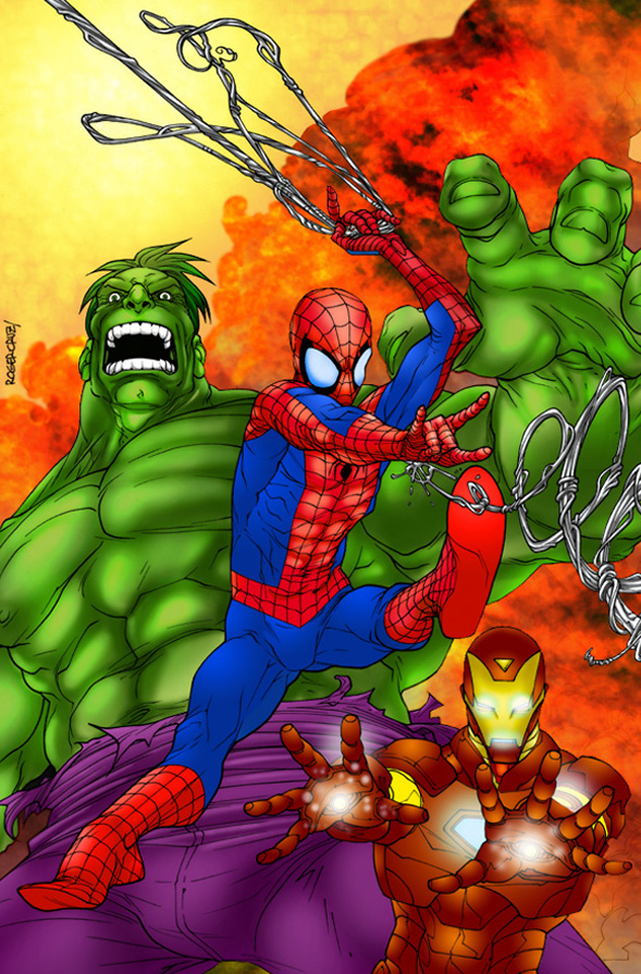 Hulk Spiderman Ironman by alexman26 on DeviantArt