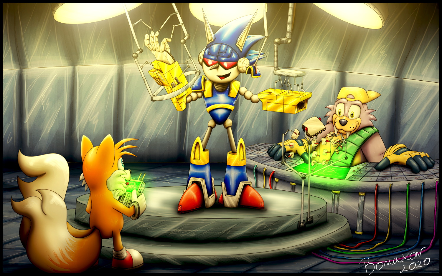 Mecha Sonic, wish we get more of him (Art by me) : r/SonicTheHedgehog