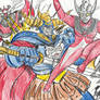 mazinger and ultraman taro vs general of darkness