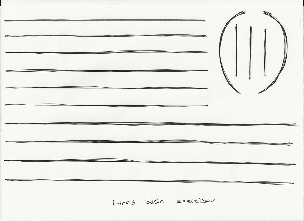 Nine Line Draw Learning to Draw Day 3 Hr 9: Lines Basic Exercise by Mireba on DeviantArt