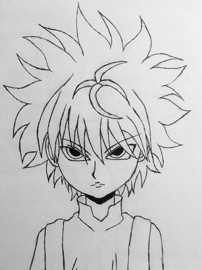 Killua (fine lined) by Ecohog759 on DeviantArt