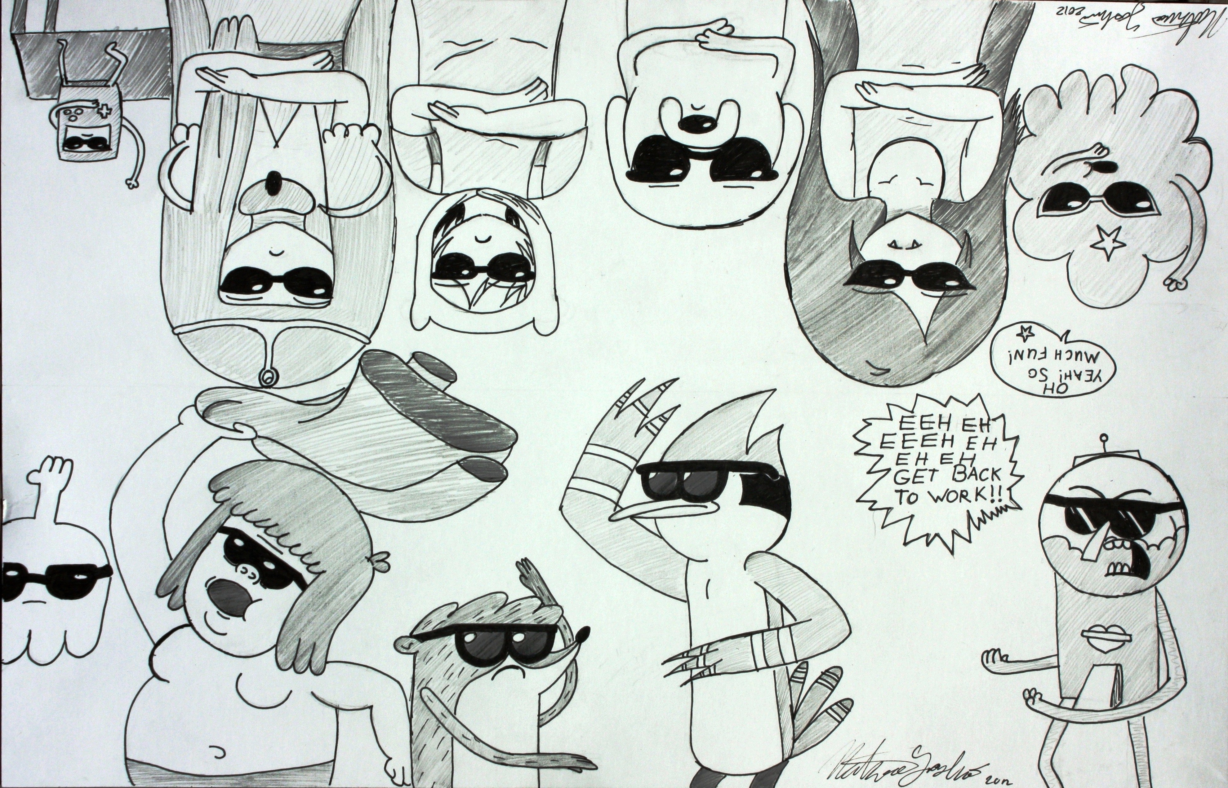 Regular Show and AT Gangnam Style dance