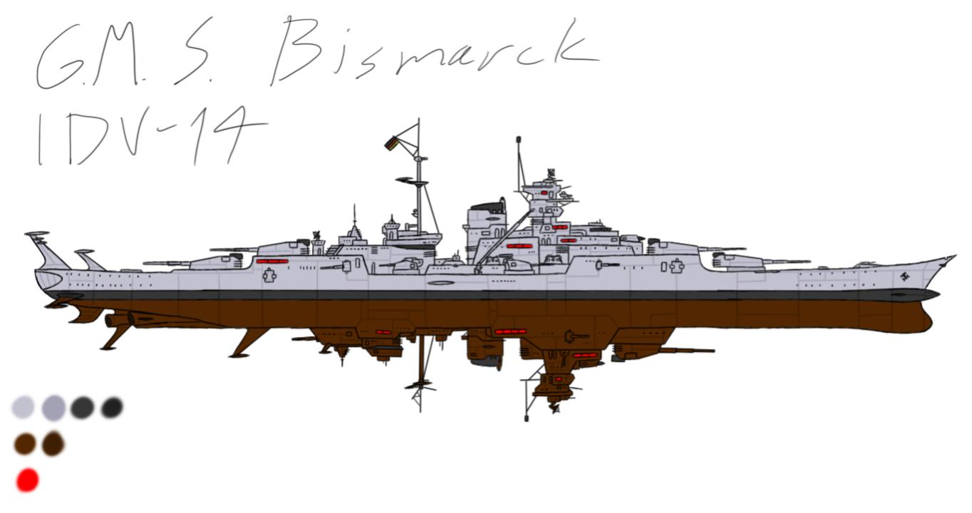 Bismarck-class Space Battleship by ChaosEmperor971 on DeviantArt