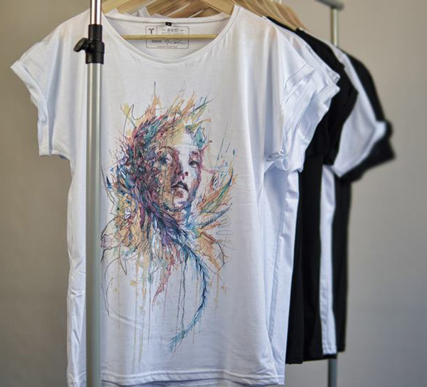 Seed of Life - Twinne T-shirt by Carne Griffiths