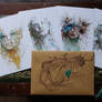 Fragments Postcards - with Hand drawn envelope