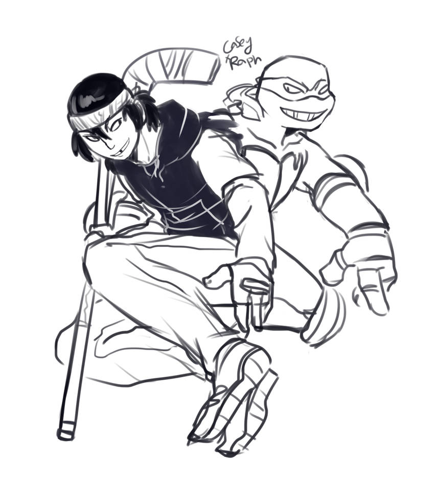 Raph n casey by theichigoshell on DeviantArt