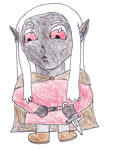 Chibi Drow Mazarun by RilwenShadowflame on DeviantArt