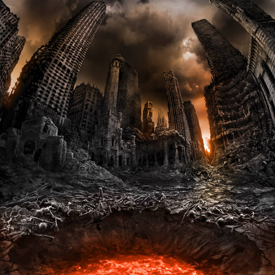 Конец света 18. Разрушенный город фэнтези. Апокалипсис конец света. Конец света фэнтези.