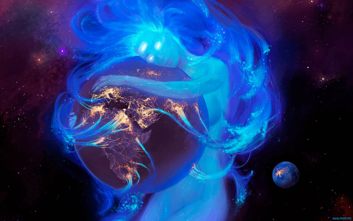Нептун в скорпионе. Богиня Гайя Вселенная энергия. Магический космос. Вселенная фэнтези. Космос любовь.