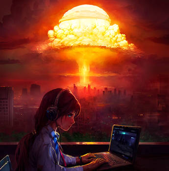 Lofi nuclear war to relax and study to