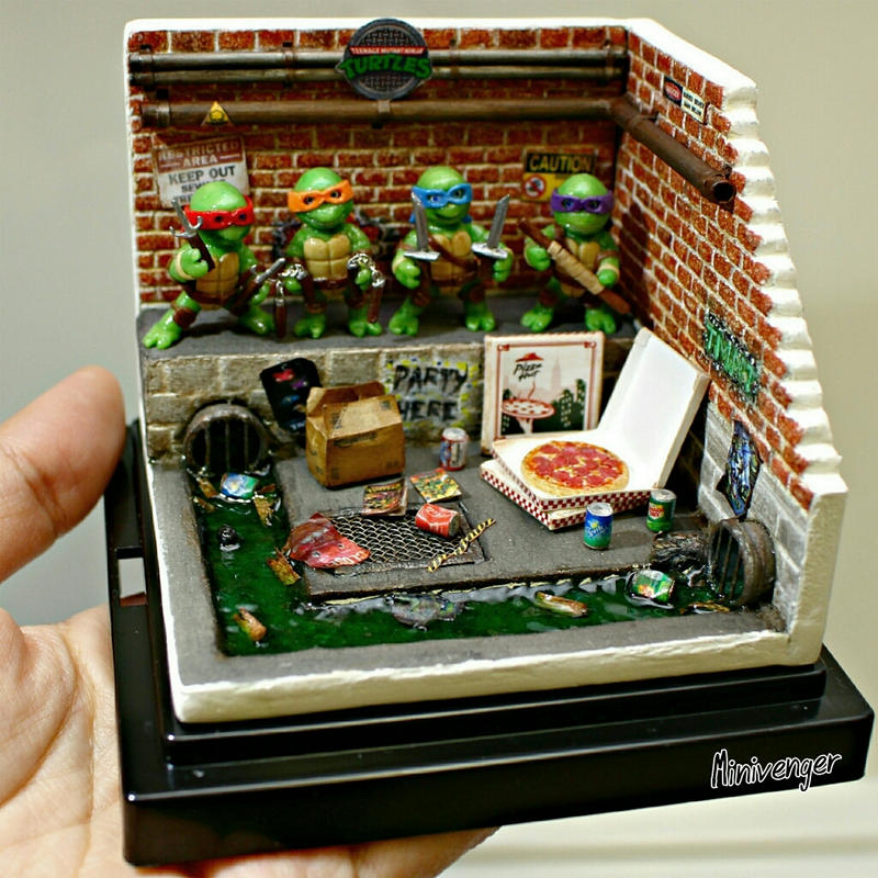 Mini TMNT Sewer Diorama by minivenger